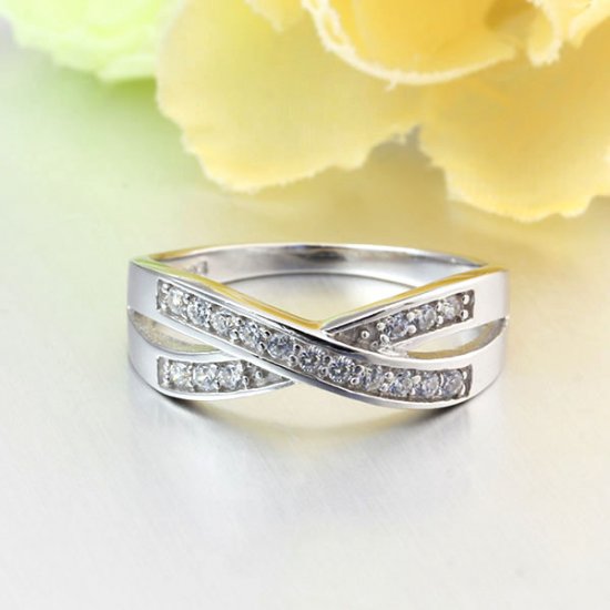 Dream Path - 925s Silverring med Cubic Zirconia Stenar - 2