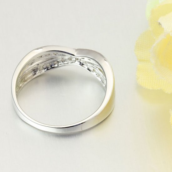 Dream Path - 925s Silverring med Cubic Zirconia Stenar - 4