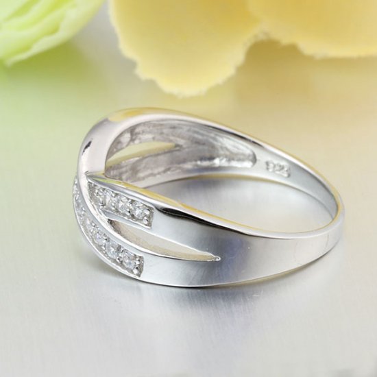 Dream Path - 925s Silverring med Cubic Zirconia Stenar - 3