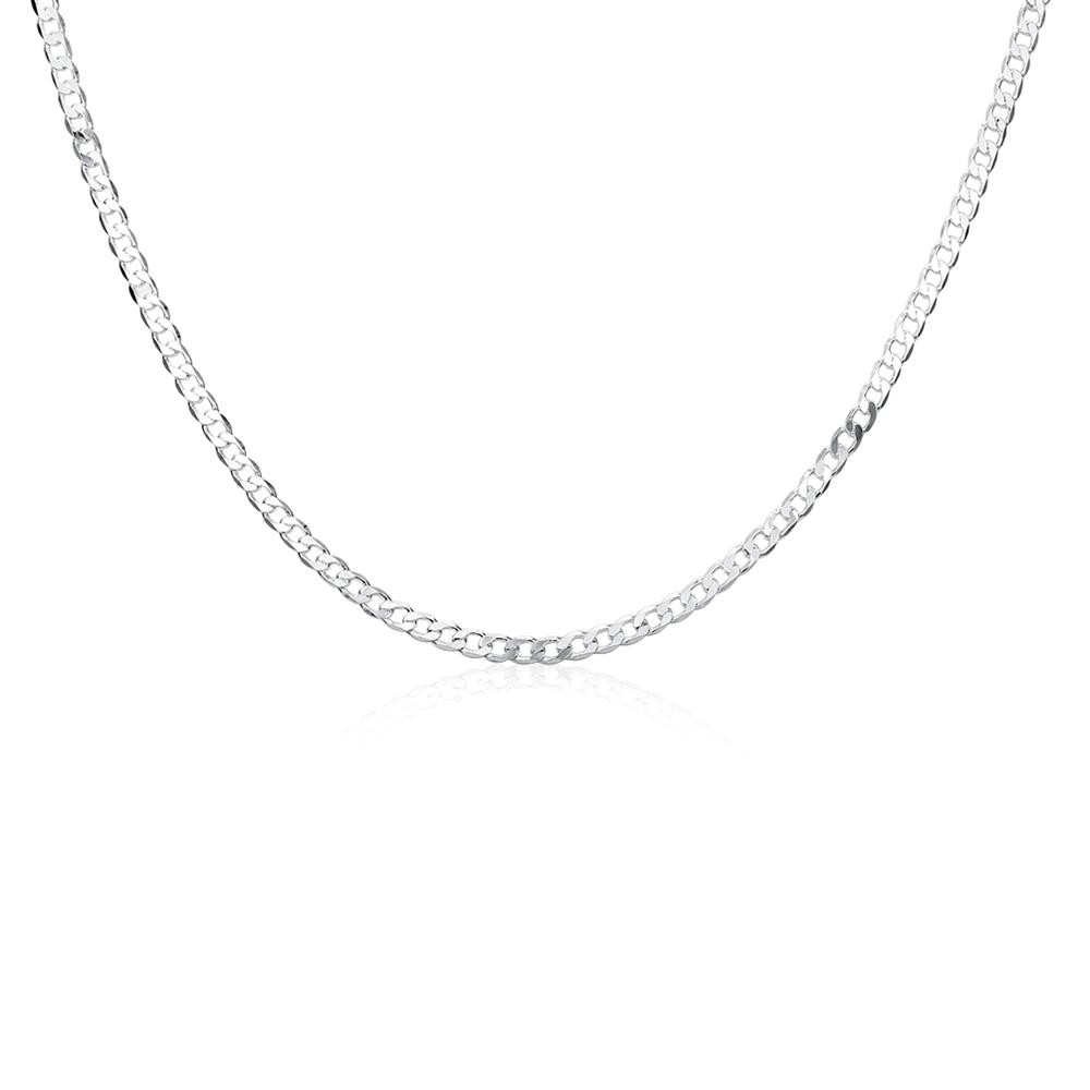 Halsband Pansar Spetsslipad - Silverpläterad Platt 4mm*610mm - 2
