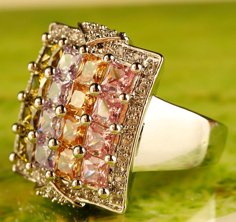 *LYX* Diva Silverpläterad med 16st Underbara Multicolor Swarovski Kristaller - 3