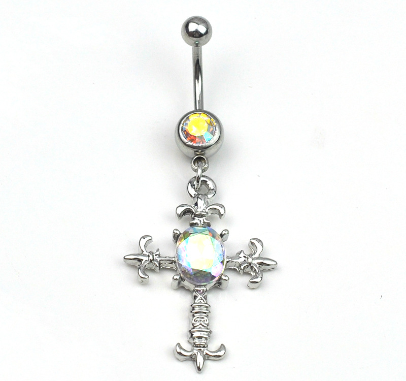 Cross - Navel Piercing - 3
