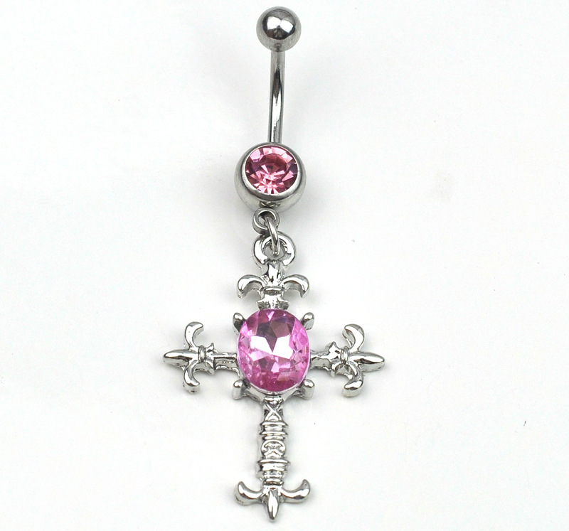 Cross - Navel Piercing - 2