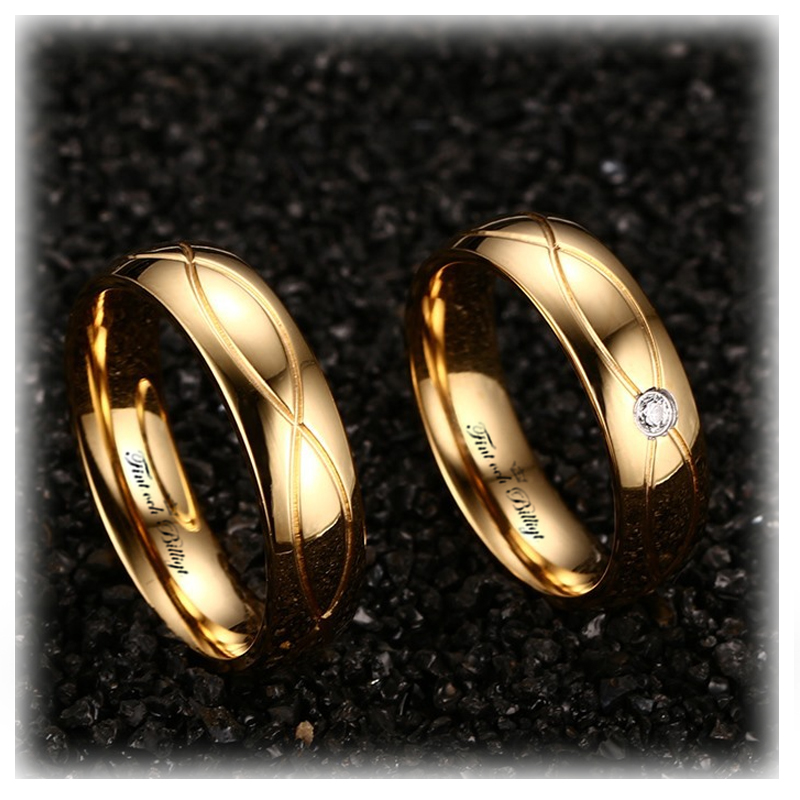 Sparkling Infinity - 18K Gold Plated Ring With or Without CZ Diamond - 2