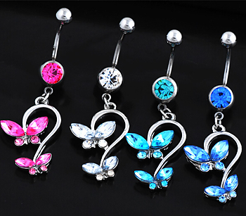 Butterfly Navel Piercing