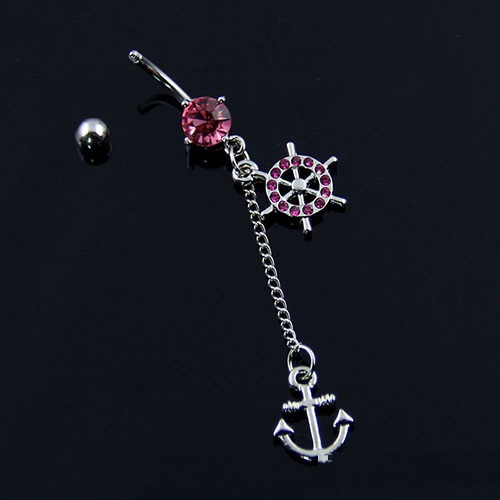 Anker navlepiercing - 4