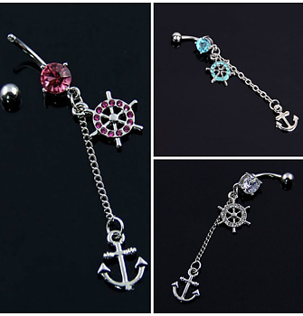 Anchor Navel Piercing