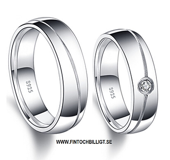 One Love - Äkta 925s Silver Ring Med eller Utan Cubic Zirconia Sten