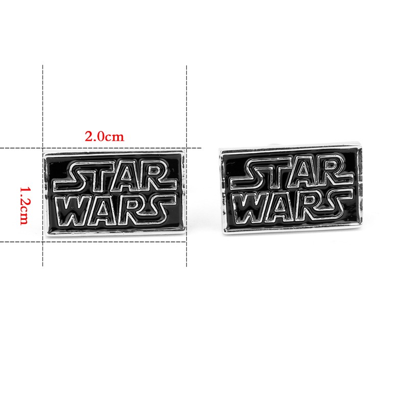 Star Wars - Manschettknappar med Star Wars Text (2st.) - 3