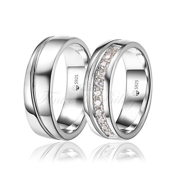 Starfall silverring i 925 silver med eller utan AAA zirkondiamanter