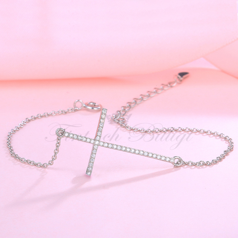 Charm Cross - 925S SILVER BRACELET CHARM 17.5MM*33MM*160MM - 3