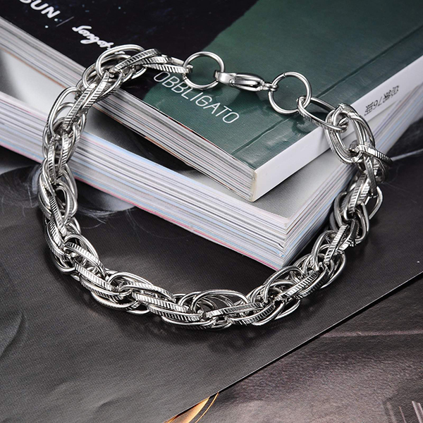 Armbånd Cutting Edge - Design Panser 8mm*230mm 316L - 3