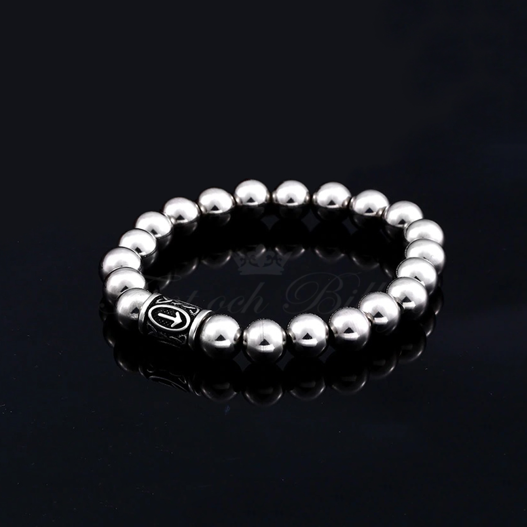 Bracelet Rollo Rune Beads - Viking Bracelet with Runes 9.5mm*220mm - 3