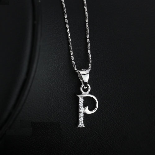 P Silver - Handgjord Silver Halsband med Cubic Zirconia Stenar - 3