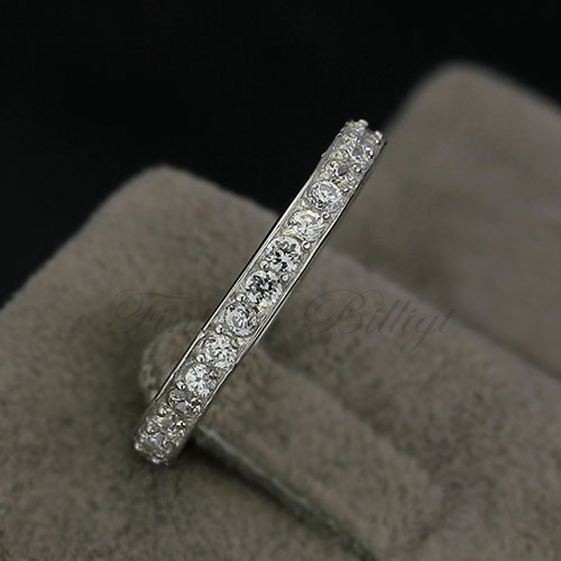 Silver Ring Eternity Classic - 925s Eternity CZ Channel Setting - 3