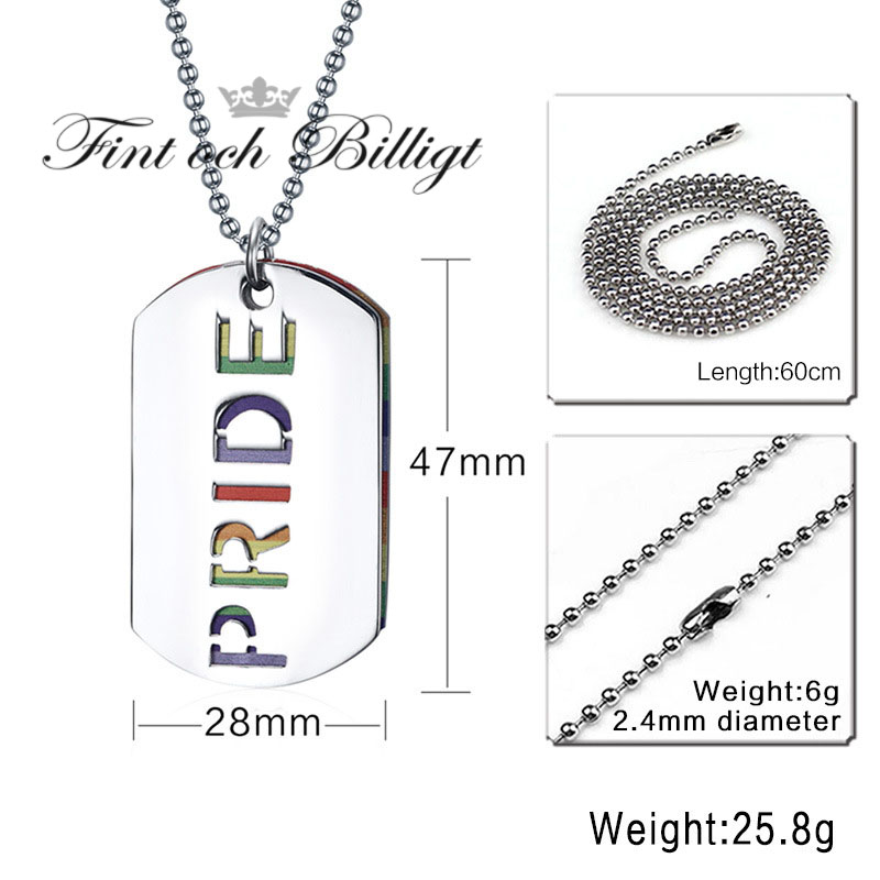 DogTag Collar - Id Tag Pride Double - Pride Tag - 4