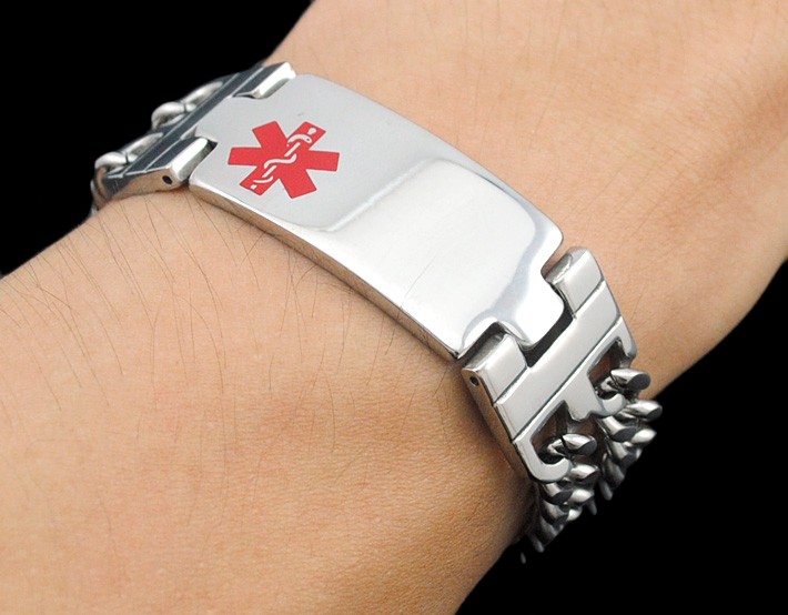Armbånd Medical Alert 18 - Double Armor ID armbånd 316L - 3