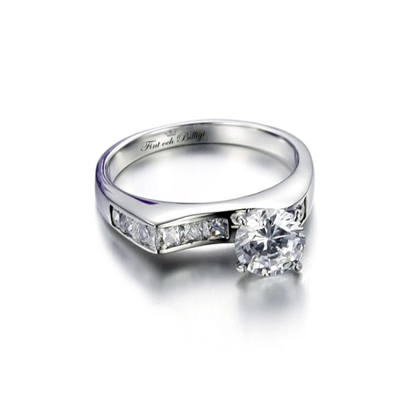 Dali Diamond - Unique Design in 316L with Cubic Zirconia - 2