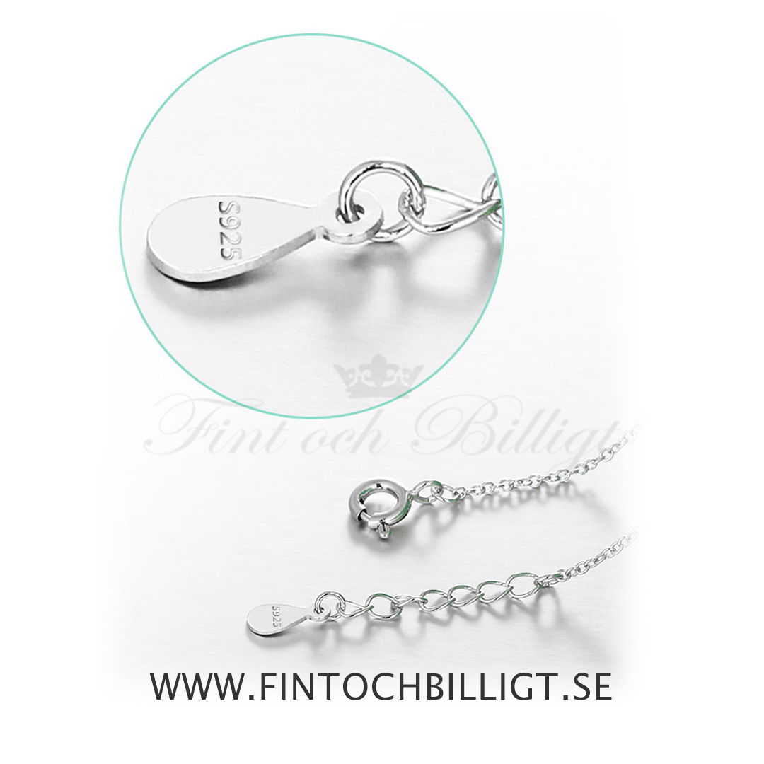 Silver Necklace - 925s  Arrow Symbol Zircon Stones - Happy Future - 3
