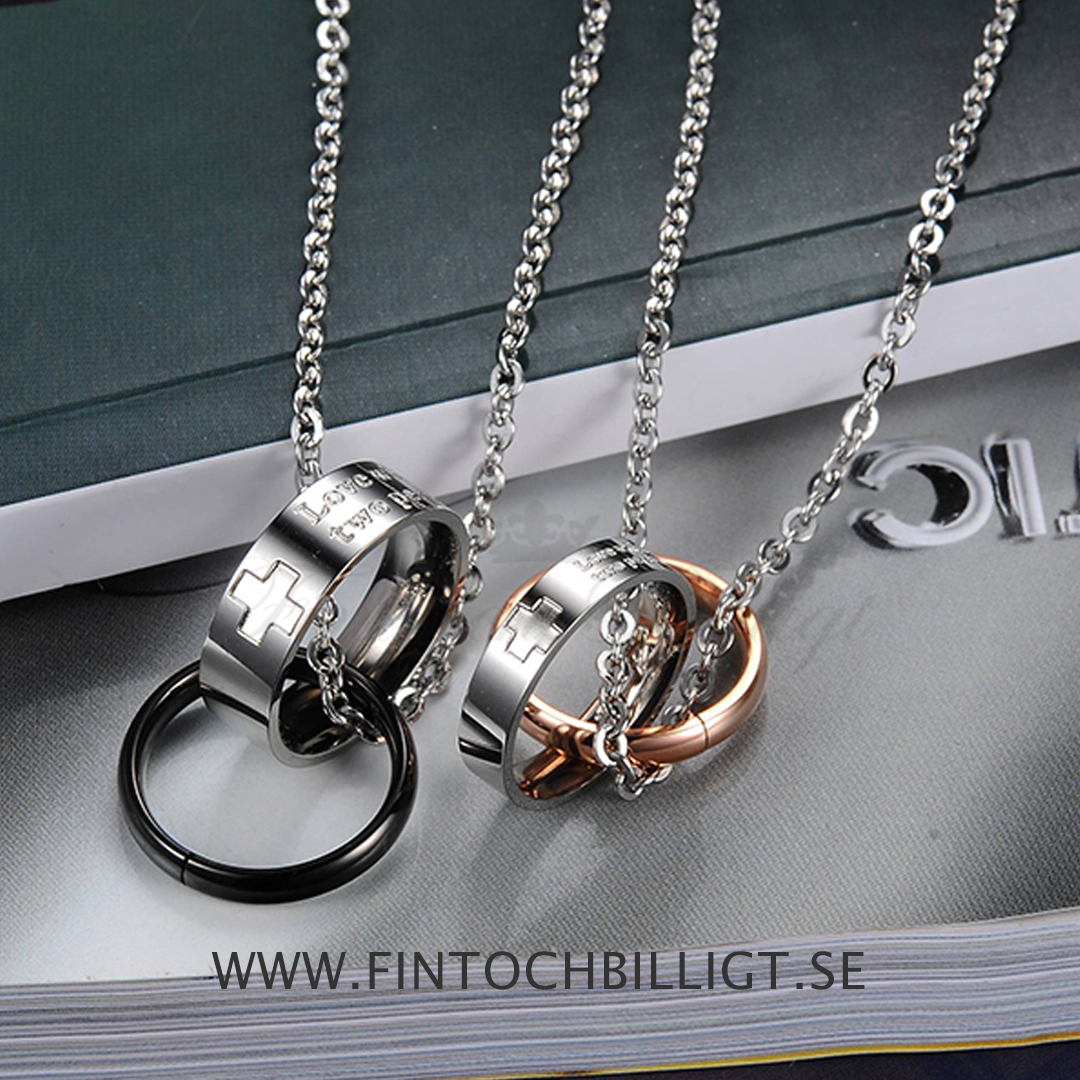 Couple Necklace Love Which Connect Two Persons - Cross (pc) - 7