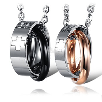 Par Halsband Love Which Connect Two Persons - Kors (st)