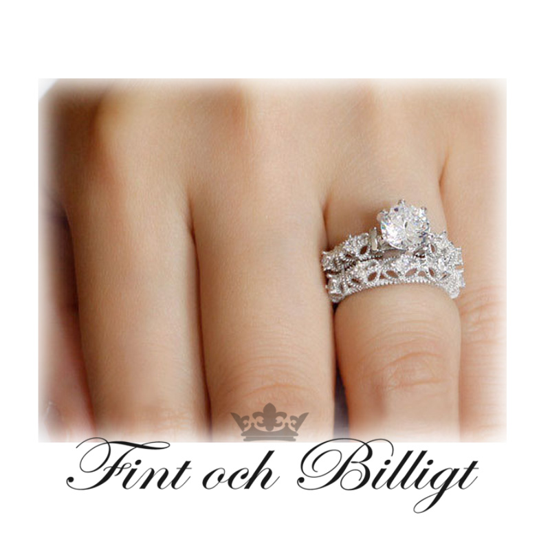 Engagement Rings Rose Design - 925s Silver Package - 4