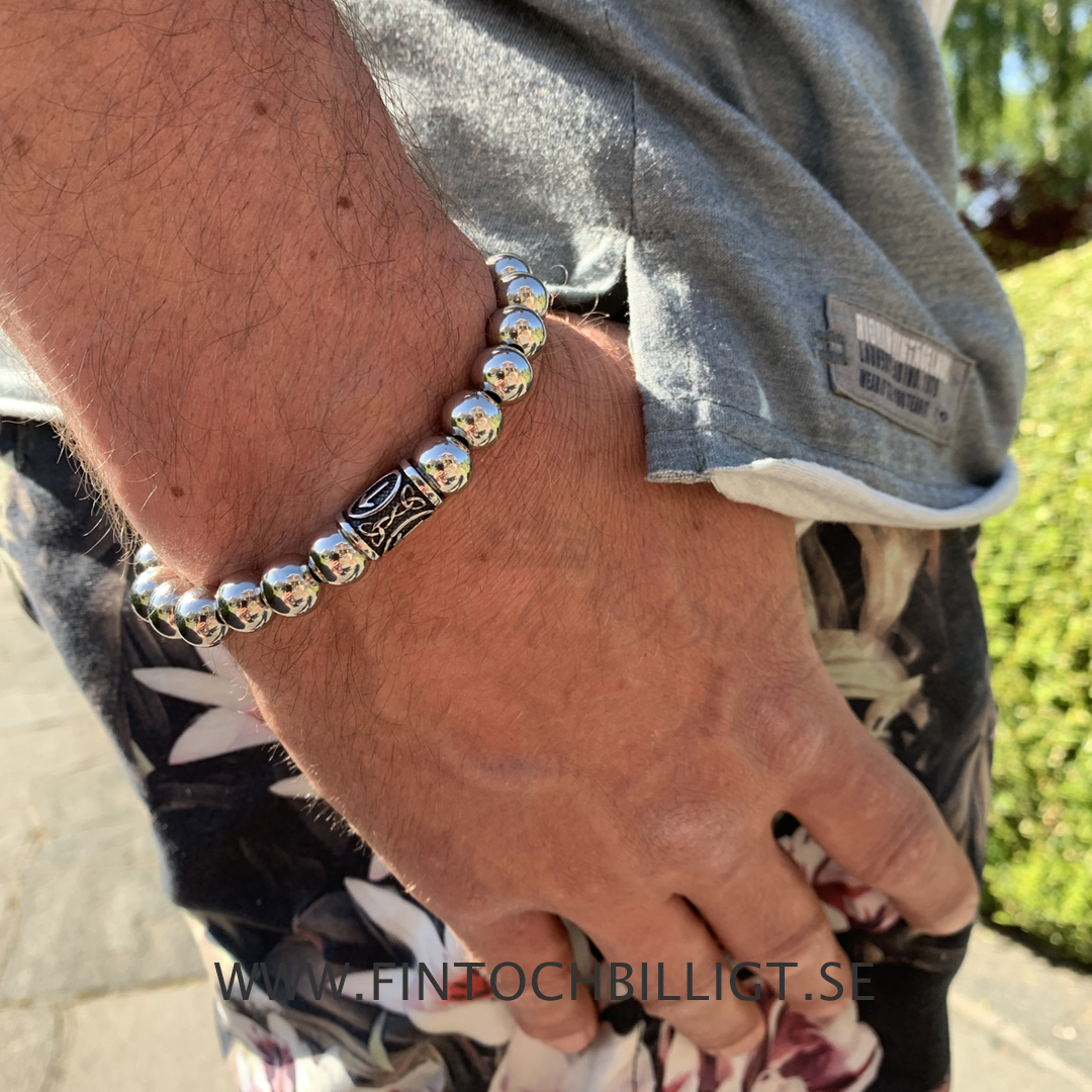Armband Rollo Rune Beads - Vikingarmband med Runor 9.5mm*200mm - 5