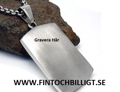 DogTag Halsband - ID-Bricka 30mm*51mm - Uncle Sam Skull - 4