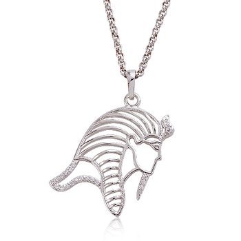 Farao - Elegant Halsband Rhodiumpläterat med Cubic Zirconia