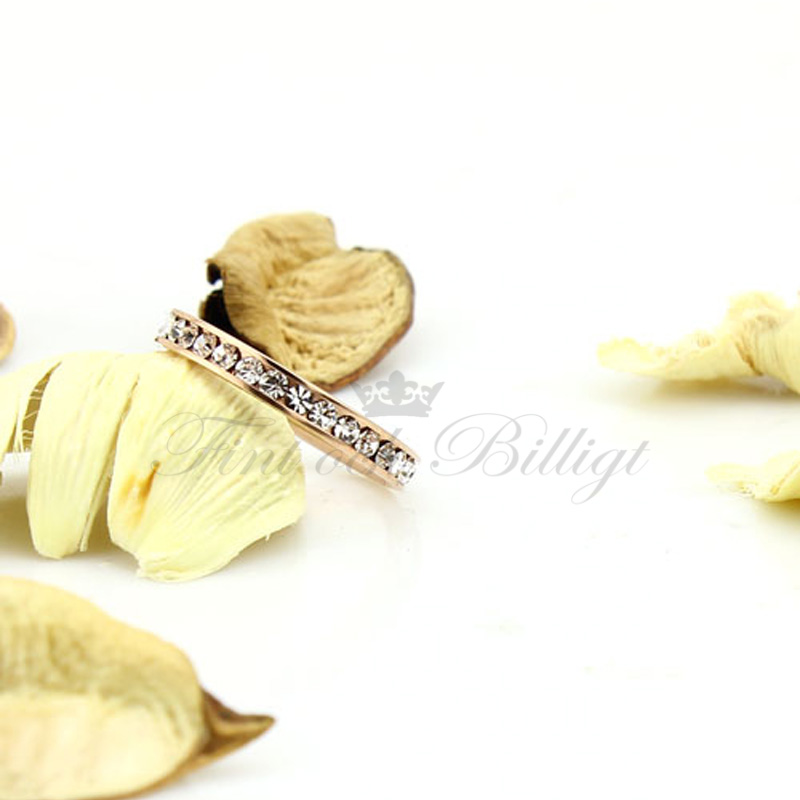Eternity Rosé - 18 karat forgyldt ring 1.00CT brillantslebne sten - 2