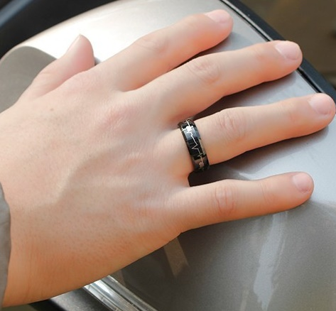 *You are my heartbeat* Alliansring Tungstens Ring - 3