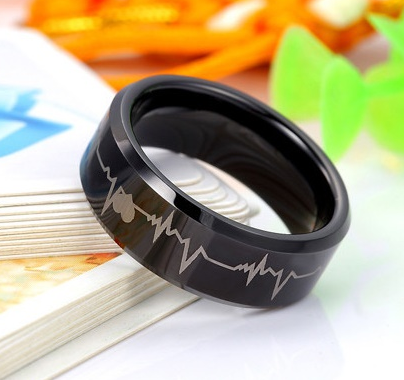 *You are my heartbeat* Alliansring Tungstens Ring - 2