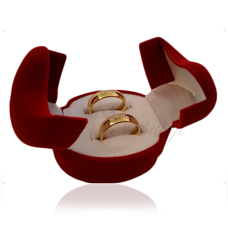 Ring - Titanium Glat 18K forgyldt - Klassisk Alliance Guld - 4