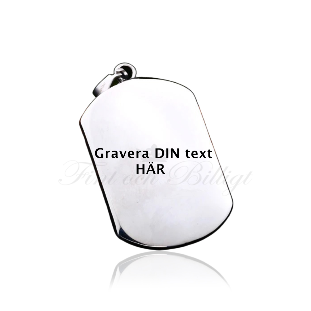 DogTag Necklace - Lion Head 3D ID Tag 316L - Lion Tag  - 2