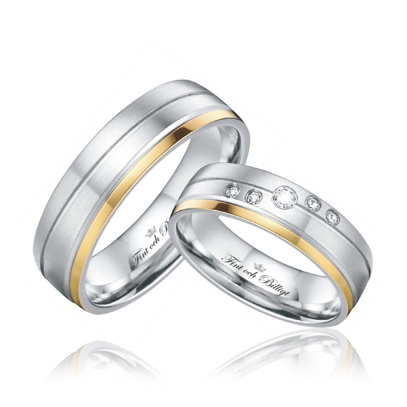 Stars of Love - 18K Gold Plated Ring with AAA Cubic Zirconia Stones in 316L - 4