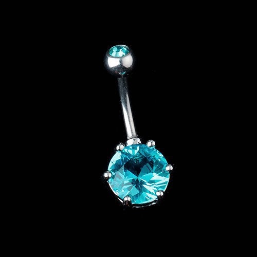 Swarovski Crystal Naver Piercing 316L kirurgisk stål - 6