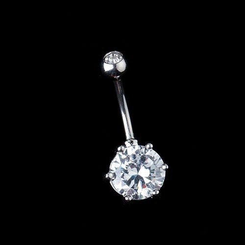 Swarovski Crystal Naver Piercing 316L kirurgisk stål - 3