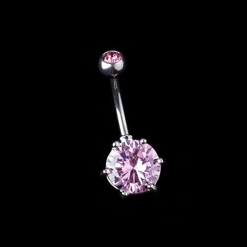 Swarovski Crystal Naver Piercing 316L kirurgisk stål - 2