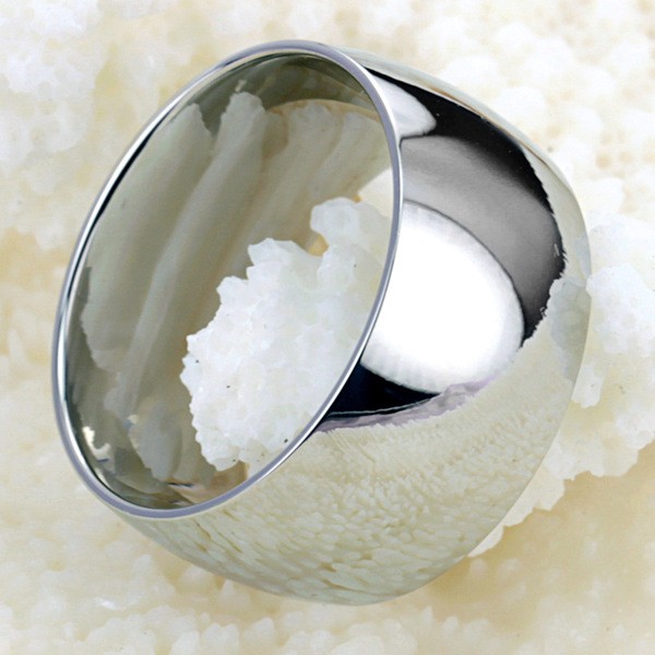 Ring- Chrome - Läcker Bred Titanring - 2