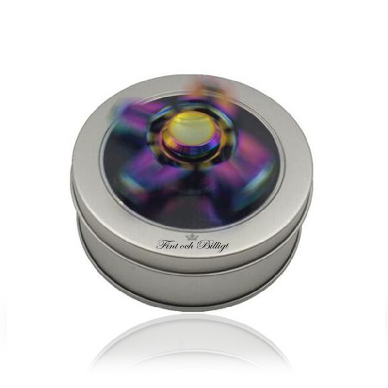"RAINBOW SPINNER EXCLUSIVE" FIDGET SPINNER ANODISERET ALUMINIUM GRAVERBAR INKL. GAVEÆSKE - 3