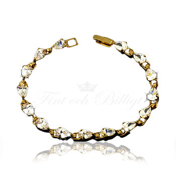 Exquisite Teardrop Pure - 18K Guldpläterad Tennis Armband