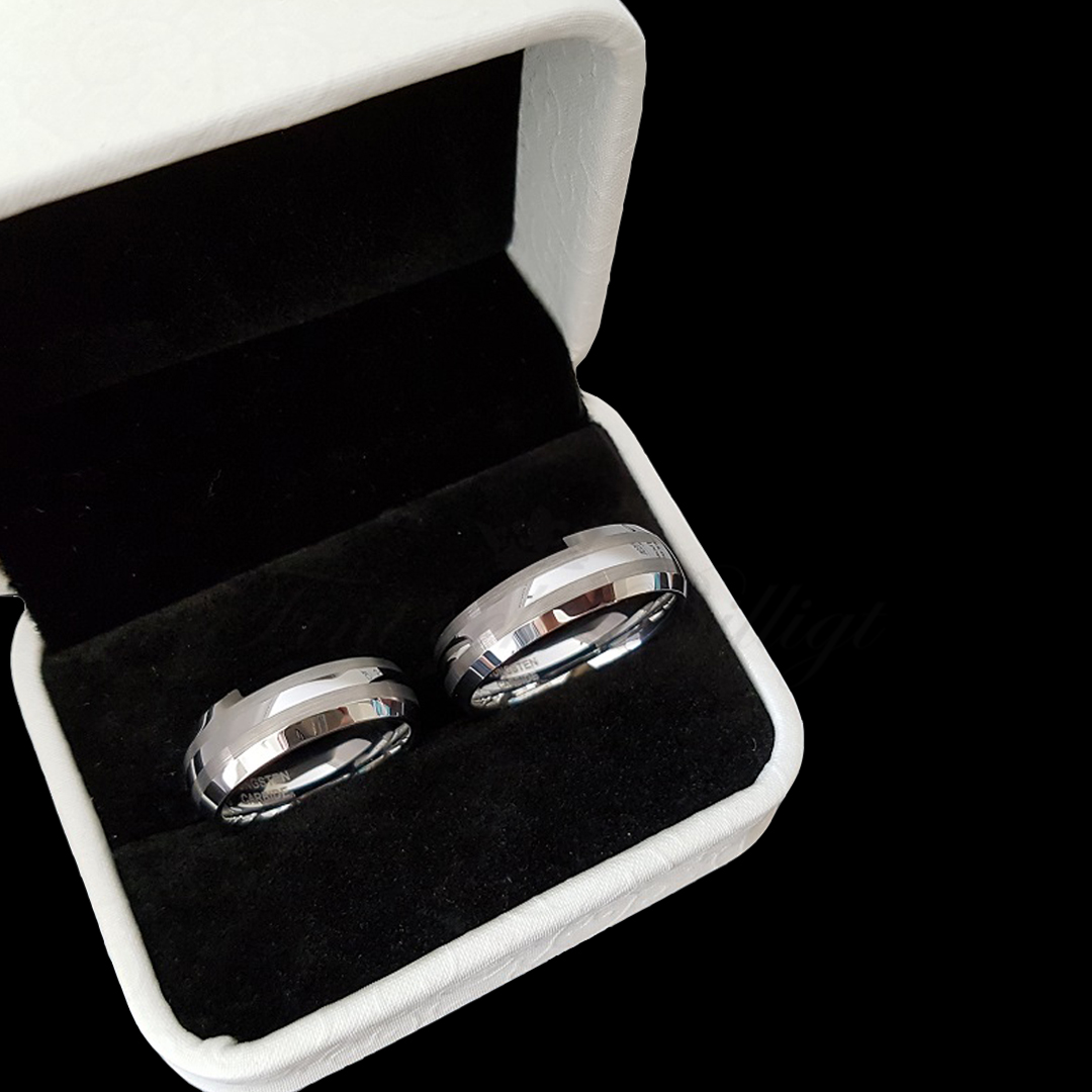 Ring - Smooth Line Edition - Tungstensring Förlovning Vigsel 8mm - 4