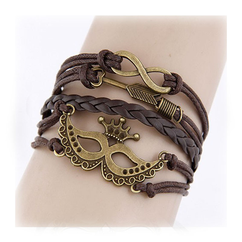Infinity Heart Breaker - Diva Fashion Armbånd i læder og metal - 2