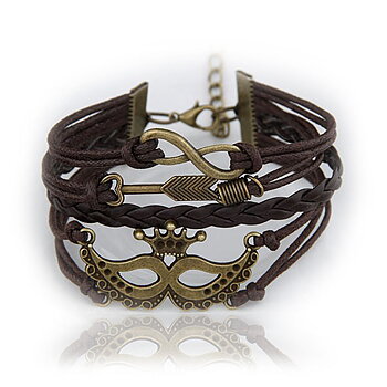 Infinity Heart Breaker - Diva Fashion Armband i Läder och Metall