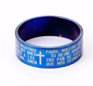 Latinblå - Ring med latinsk tekst i 316L rustfrit stål Unisex - 2
