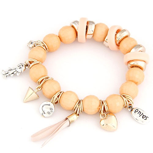 Lady Kids Charm Pärlor Mode Armband - 5