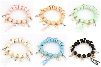 Lady Kids Charm Pärlor Mode Armband