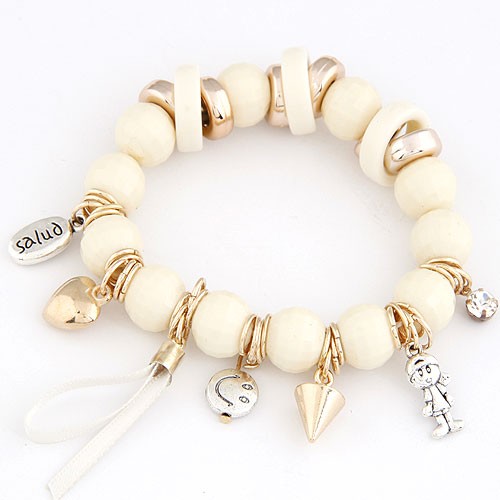 Lady Kids Charm Pärlor Mode Armband - 3