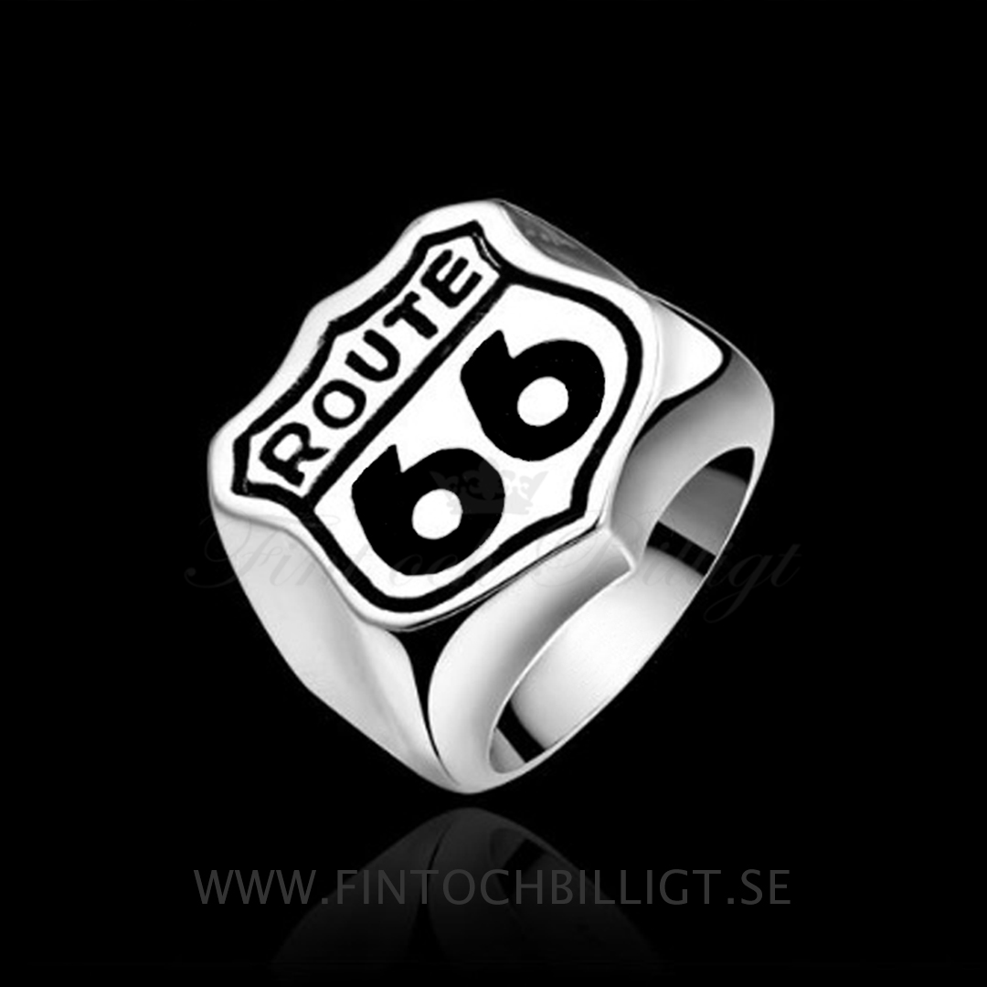 Route 66 - Biker Ring Route 66 Massive Punk Ring 316L Ring i rustfrit stål - 2