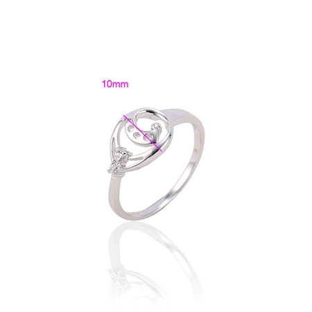 Utsökt Enkel skönhet CZ Lady ring - 2